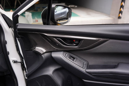 JDMuscle [22 - 26 WRX] Tanso Pre - preg Carbon Fiber Front Door Larger Pannel Covers - 2 PC - JDMuscleTrim KitsJDM-WRX22-537RRed 2x2 Carbon Fiber