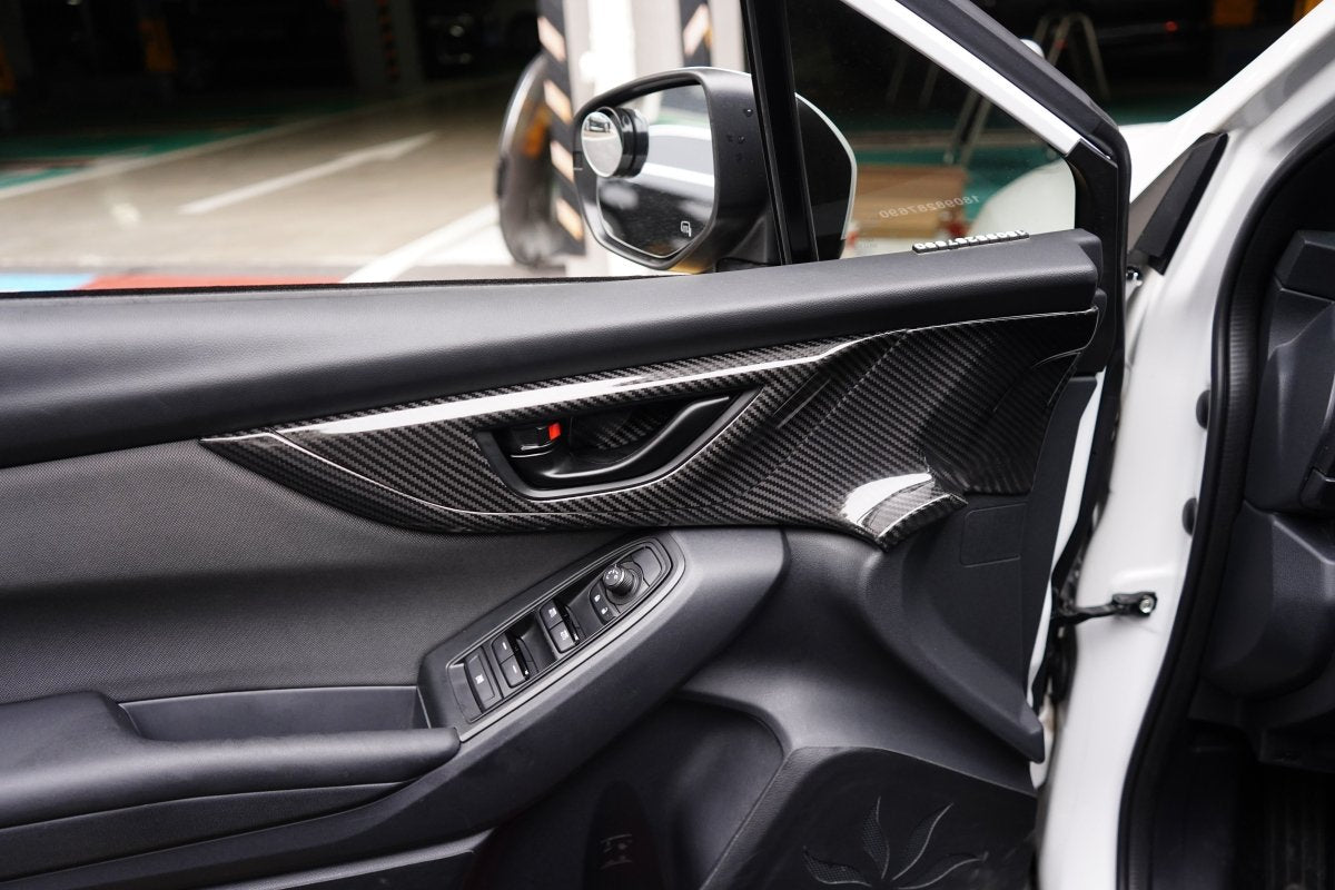 JDMuscle [22 - 26 WRX] Tanso Pre - preg Carbon Fiber Front Door Larger Pannel Covers - 2 PC - JDMuscleTrim KitsJDM-WRX22-537RRed 2x2 Carbon Fiber