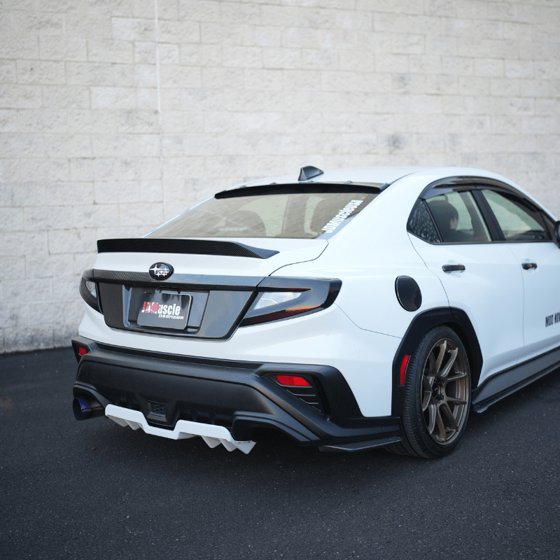 JDMuscle [22 - 26 WRX] Tanso Pre - preg Carbon Fiber Fuel Door Cover - JDMuscleExterior GarnishesJDM-WRX22-525DCF-RRed