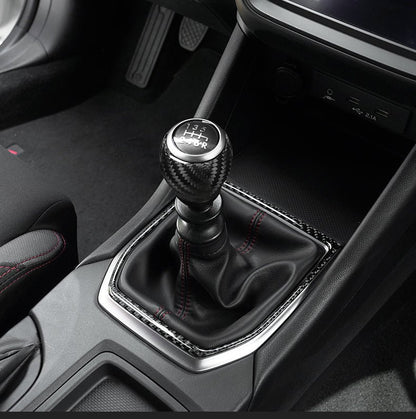 JDMuscle [22 - 26 WRX] Tanso Pre - preg Carbon Fiber Shift Knob Surround Cover - JDMuscleTrim KitsJDM-WRX22-725-B2x2 Carbon Fiber - Black
