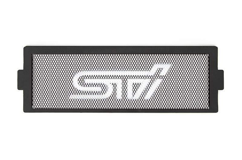 JDMuscle [22-26 WRX, 19+ Ascent, 20+ Outback, 20+ Legacy] Top Mount Intercooler Mesh Guard with WRX/STI Logo-Red/White - Return