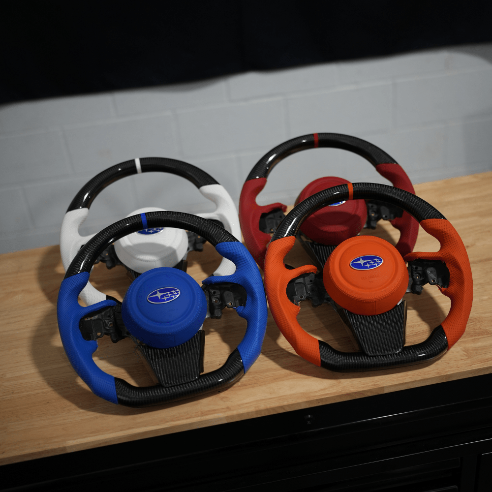JDMuscle [22 - 26 WRX] Ultimate Series Steering Wheel compatible w/ MT & CVT - JDMuscleSteering WheelsJDM-WRX22-STR-ULTBLUBlue