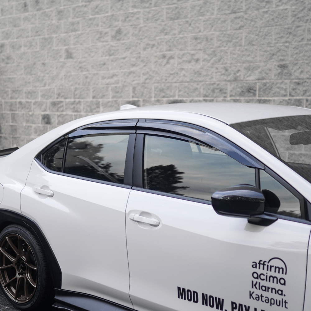 JDMuscle [22 - 26 WRX] V1 Rain Guards / Window Visors - Acrylic/Carbon Fiber - JDMuscleRain GuardsJDM-WRX22-RG1Acrylic