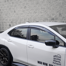 JDMuscle [22 - 26 WRX] V1 Rain Guards / Window Visors - Acrylic/Carbon Fiber - JDMuscleRain GuardsJDM-WRX22-RG1Acrylic