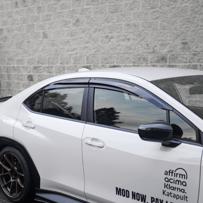 JDMuscle [22 - 26 WRX] V1 Rain Guards / Window Visors - Acrylic/Carbon Fiber - JDMuscleRain GuardsJDM-WRX22-RG1Acrylic