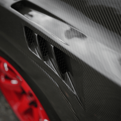 JDMuscle [22-26 WRX] Vented V2 Pre-preg Carbon Fiber Fenders - JDMuscleFendersJDM-WRX22-FED-V2CF