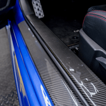 JDMuscle 22+ BRZ/GR86 Tanso Carbon Fiber Inner Door Sill Covers - Twill / Forged Carbon Fiber - JDMuscleExterior GarnishesJDM-BRZ22-DRS-INCFTwill 2x2 Carbon Fiber