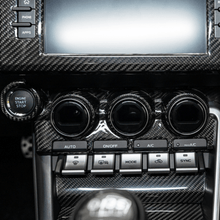 JDMuscle 22+ BRZ/GR86 Tanso Pre - preg Carbon Fiber Center Control Panel Trim Cover w/ Gloss Finish - JDMuscleTrim KitsJDM-BRZ22-22087CF2x2 Twill - Normal