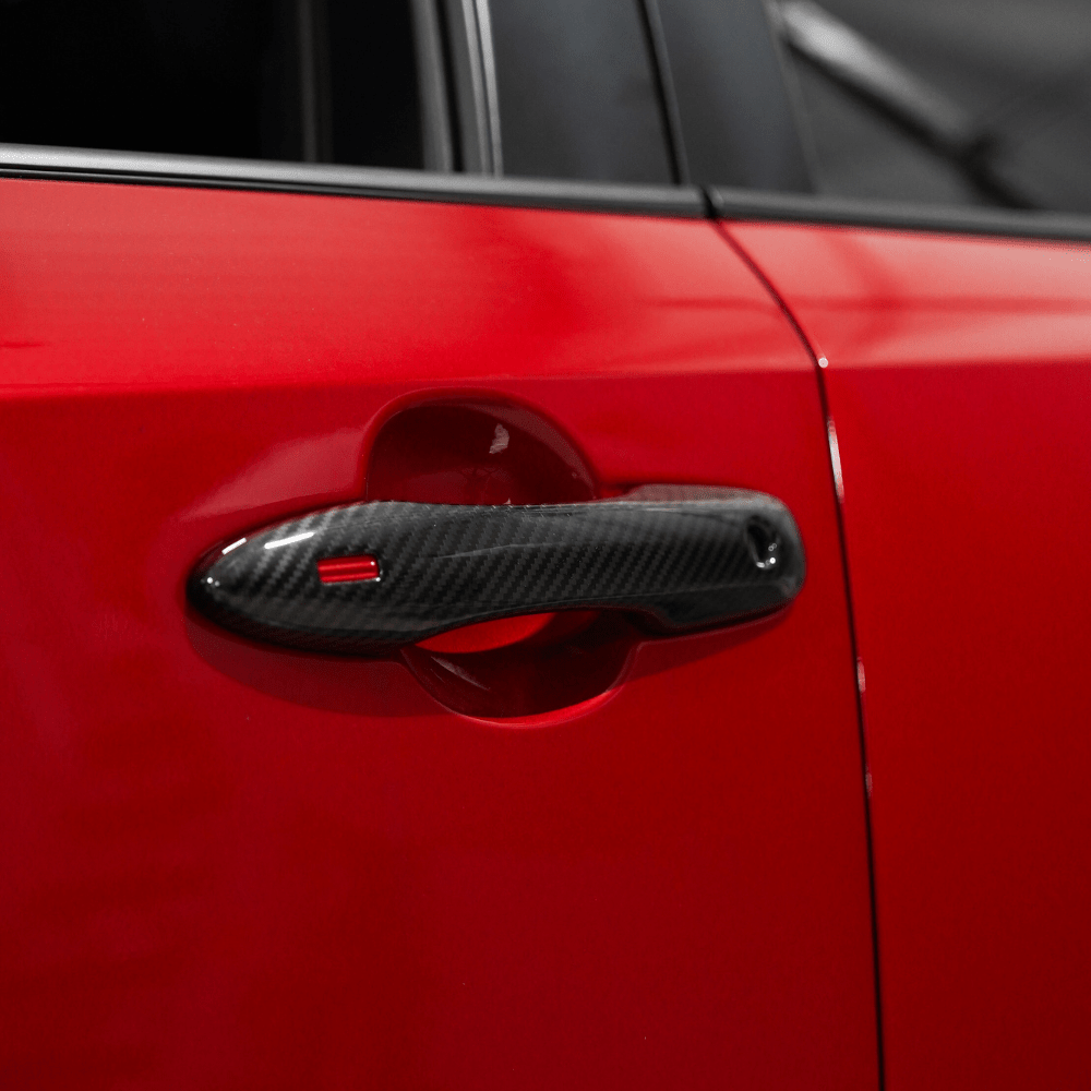 JDMuscle [23 - 24 GR Corolla, 19+ Hatch] Carbon Fiber Door Handle Covers (4PC) - JDMuscleDoor Handle CoversJDM-E210-24168CFRegular Carbon Fiber