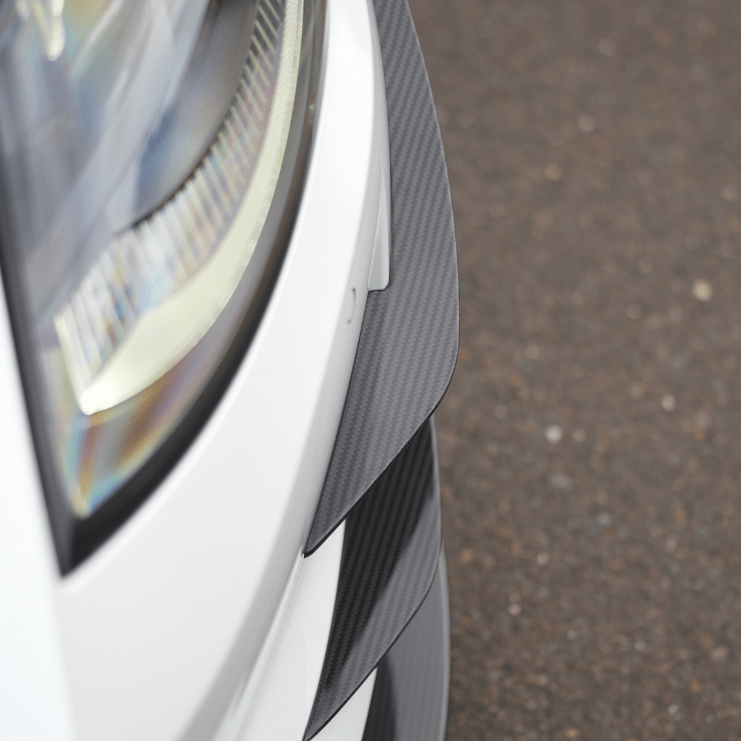 JDMuscle 23 - 24 Nissan Z Carbon Fiber Canards V1 - JDMuscleCanardsJDM-RZ34-CAN-V1DCF