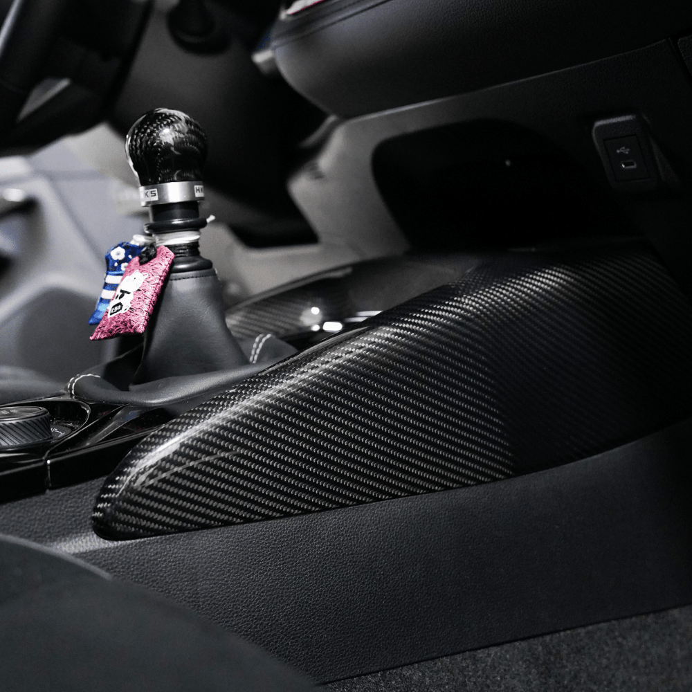 JDMuscle [23 - 25 GR Corolla, 19+ Hatch] Carbon Fiber Center Console Cover - JDMuscleTrim KitsJDM-E210-24156MFCMatte Forged Carbon Fiber