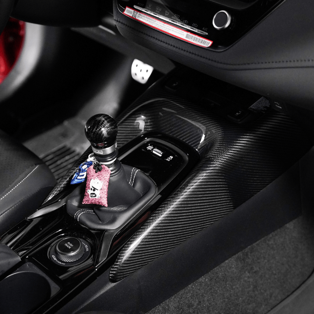 JDMuscle [23 - 25 GR Corolla, 19+ Hatch] Carbon Fiber Center Console Cover - JDMuscleTrim KitsJDM-E210-24156MFCMatte Forged Carbon Fiber