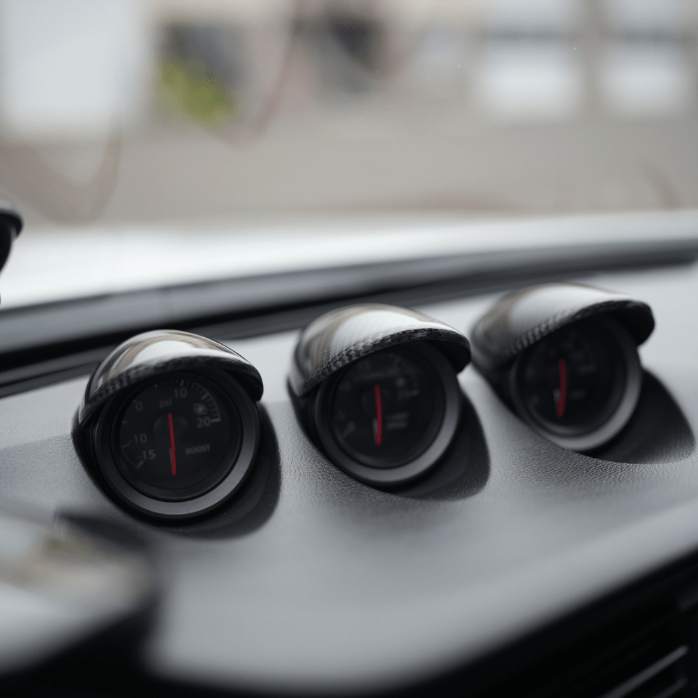 JDMuscle [23 - 25 Nissan Z] Tanso Carbon Fiber Interior Dress Up Covers - JDMuscleTrim KitsJDM-RZ34-TPCTri Pod Gauge Caps