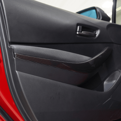 JDMuscle [23 - 26 GR Corolla] Carbon Fiber Interior Door Handles Covers (Front 2 PCS) - JDMuscleTrim KitsJDM-E210-24161MFCMatte Forged Carbon Fiber