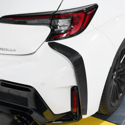 JDMuscle [23-26 GR Corolla] Carbon Fiber Rear Bumper Canards/Garnishes - JDMuscleExterior GarnishesJDM-E210-25107CF2x2 Normal