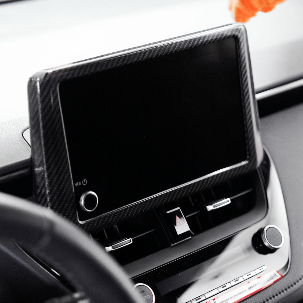 JDMuscle [23 - 26 GR Corolla] Carbon Fiber Screen Bezel Cover - JDMuscleTrim KitsJDM-E210-24154MFCMatte Forged Carbon Fiber