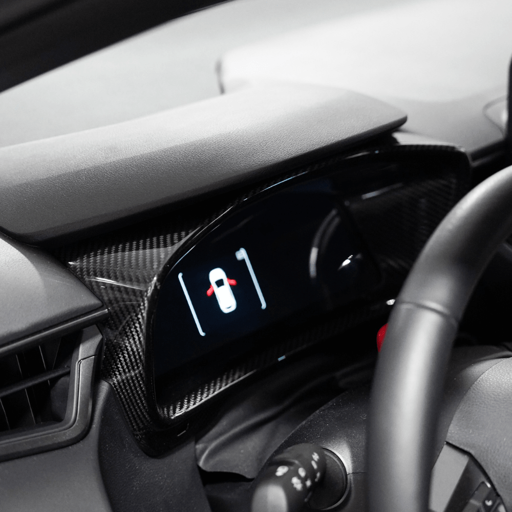 JDMuscle [23 - 26 GR Corolla] Carbon Fiber Speedometer Frame Cover - JDMuscleTrim KitsJDM-E210-24149MFCMatte Forged Carbon Fiber