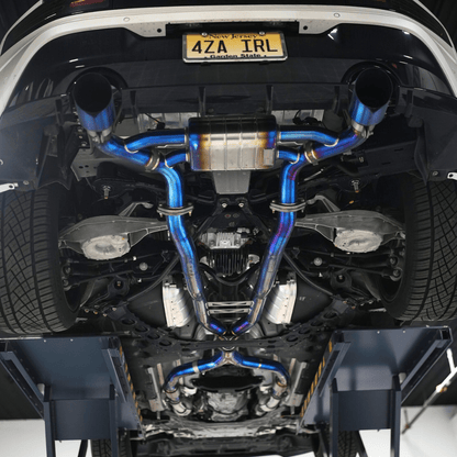 JDMuscle [23 - 26 Nissan Z] Valvetronic Catback Exhaust - JDMuscleCat Back Exhaust SystemJDM-RZ34-V-CB1304 Stainless Steel1:Burnt Double Wall