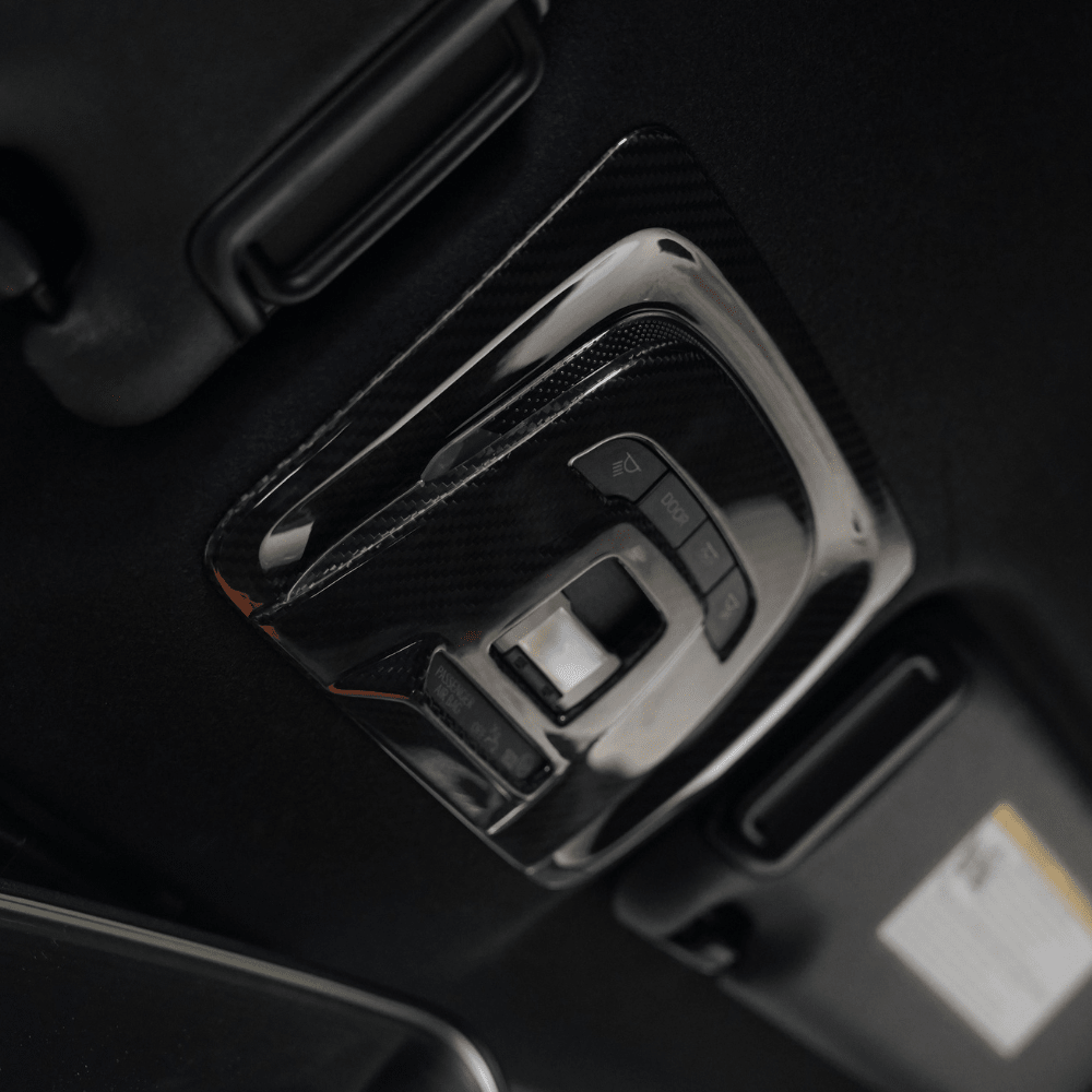 JDMuscle 23 - 26 Toyota GR Corolla Carbon Fiber Overhead Map Light Switch Cover - JDMuscleTrim KitsJDM-E210-24165MFCMatte Forged Carbon Fiber