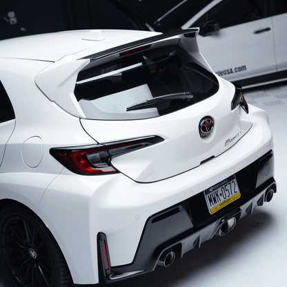 JDMuscle [23+ GR Corolla, 19+ Corolla Hatch] Spec D Spoiler - Paint Matched/Gloss Black/Carbon Fiber - JDMuscleSpoilers and WingsJDM-E210-SP-D202Black 202Single Tone