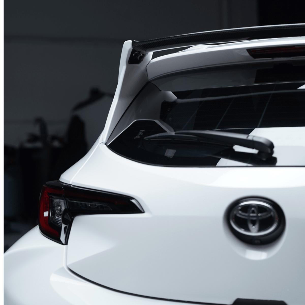 JDMuscle [23+ GR Corolla, 19+ Corolla Hatch] Spec D Spoiler - Paint Matched/Gloss Black/Carbon Fiber - JDMuscleSpoilers and WingsJDM-E210-SP-D202Black 202Single Tone