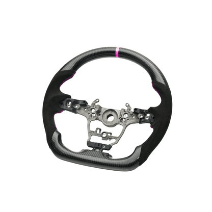 JDMuscle [23+ GR Corolla] Carbon - Lite Series Steering Wheel - Heated Available - JDMuscleSteering WheelsJDM-E210-CL-STRLPK-HPremium Black Perforated LeatherPinkYes