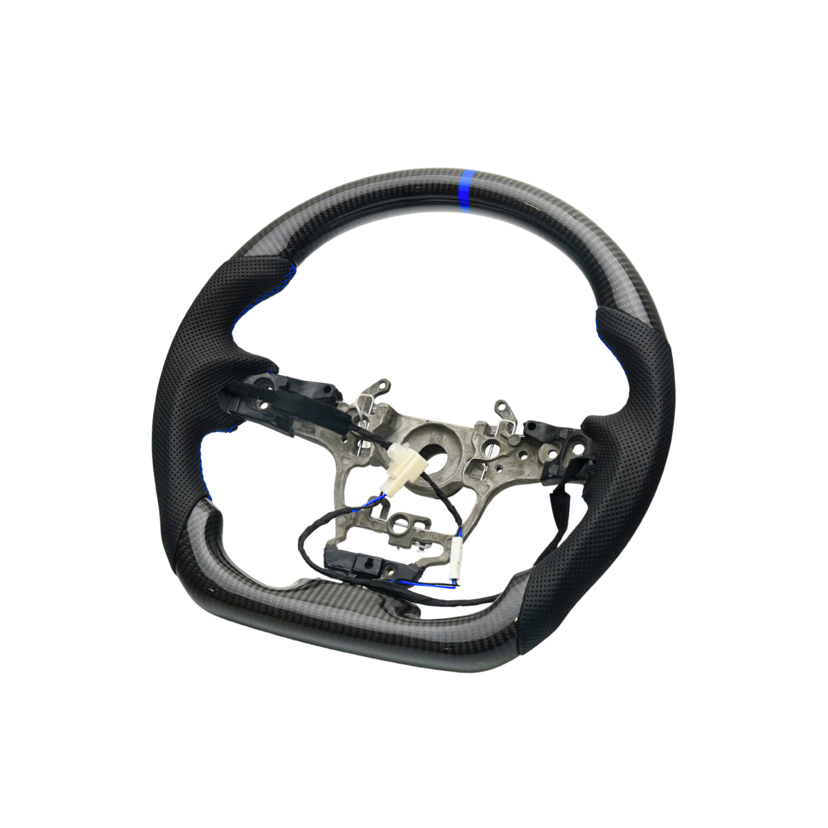 JDMuscle [23+ GR Corolla] Carbon - Lite Series Steering Wheel - Heated Available - JDMuscleSteering WheelsJDM-E210-CL-STRLBL-HPremium Black Perforated LeatherBlueYes