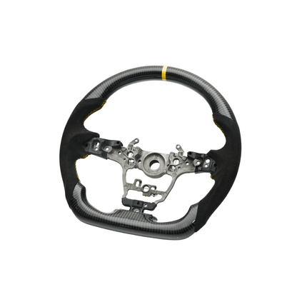 JDMuscle [23+ GR Corolla] Carbon - Lite Series Steering Wheel - Heated Available - JDMuscleSteering WheelsJDM-E210-CL-STRAY9002 AlcantaraYellowNo