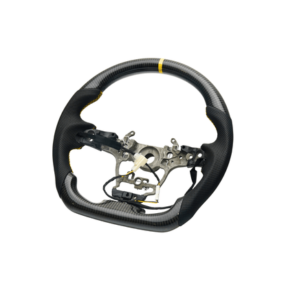 JDMuscle [23+ GR Corolla] Carbon - Lite Series Steering Wheel - Heated Available - JDMuscleSteering WheelsJDM-E210-CL-STRLY-HPremium Black Perforated LeatherYellowYes