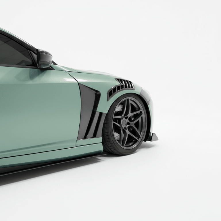 JDMuscle [23+ Nissan Z] Vented V1 Carbon Fiber Fenders - JDMuscleFendersJDM-RZ34-EPA2CF