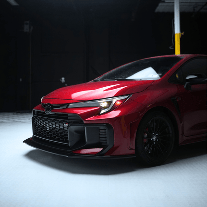 JDMuscle [25 - 26 GR Corolla] Spec Kogeki Front Lip | Matte/Gloss Black and Carbon Fiber - JDMuscleFront LipsJDM-E210-LIP-KMBMatte Black
