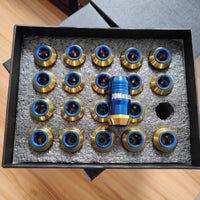 JDMuscle Titanium Lug Nuts 12x1.5 [Universal Fitment - Honda,Lexus,Toyota] - JDMuscleLug NutsJDM-LUG-TI-1215BLUTi Blue