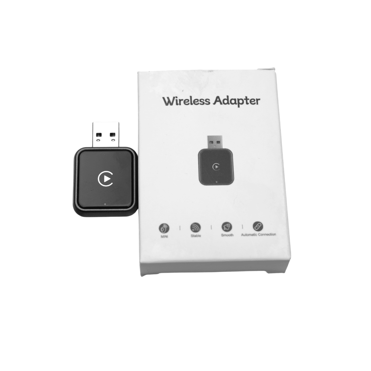 JDMuscle Wireless Carplay+Android Auto Adapter V2 [Universal, Incl. 22