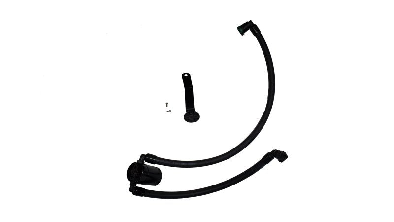 J&L 2024 Ford Mustang 5.0L Oil Separator 3.0 PCV Side - Black Anodized - JDMuscleShop the look 2jlt3091P-B