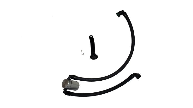 J&L 2024 Ford Mustang 5.0L Oil Separator 3.0 PCV Side - Clear Anodized - JDMuscleShop the look 2jlt3091P-C