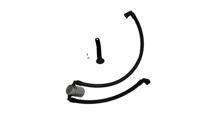 J&L 2024 Ford Mustang 5.0L Oil Separator 3.0 PCV Side - Clear Anodized - JDMuscleShop the look 2jlt3091P-C