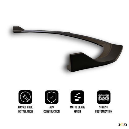 JSD 24+ Ford Mustang 3 - Piece Chin Spoiler for GT/ EcoBoost （Without PERFORMANCE PACK） - JDMuscleFront LipsCS-MU24-MBMatte Black