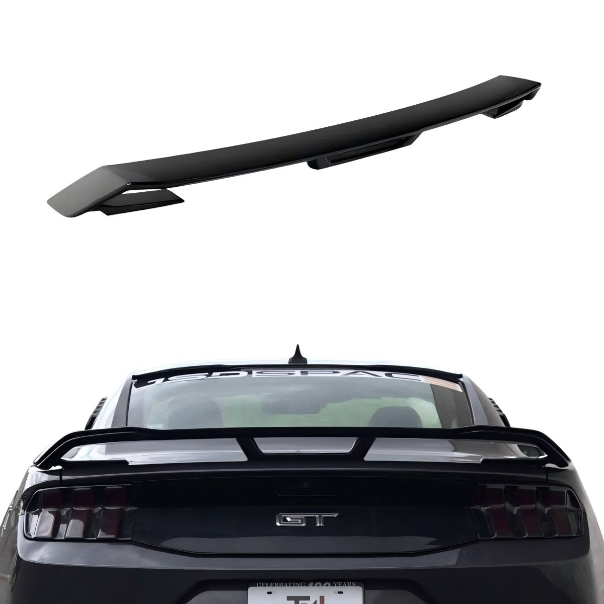 JSD Dark Horse Style Rear Spoiler for Ford Mustang 2024+,Gloss Black - JDMuscleRear SpoilerRS-MU24-DH-GBGloss Black