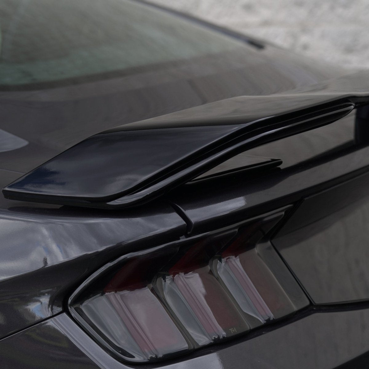 JSD Dark Horse Style Rear Spoiler for Ford Mustang 2024+,Gloss Black - JDMuscleRear SpoilerRS-MU24-DH-GBGloss Black