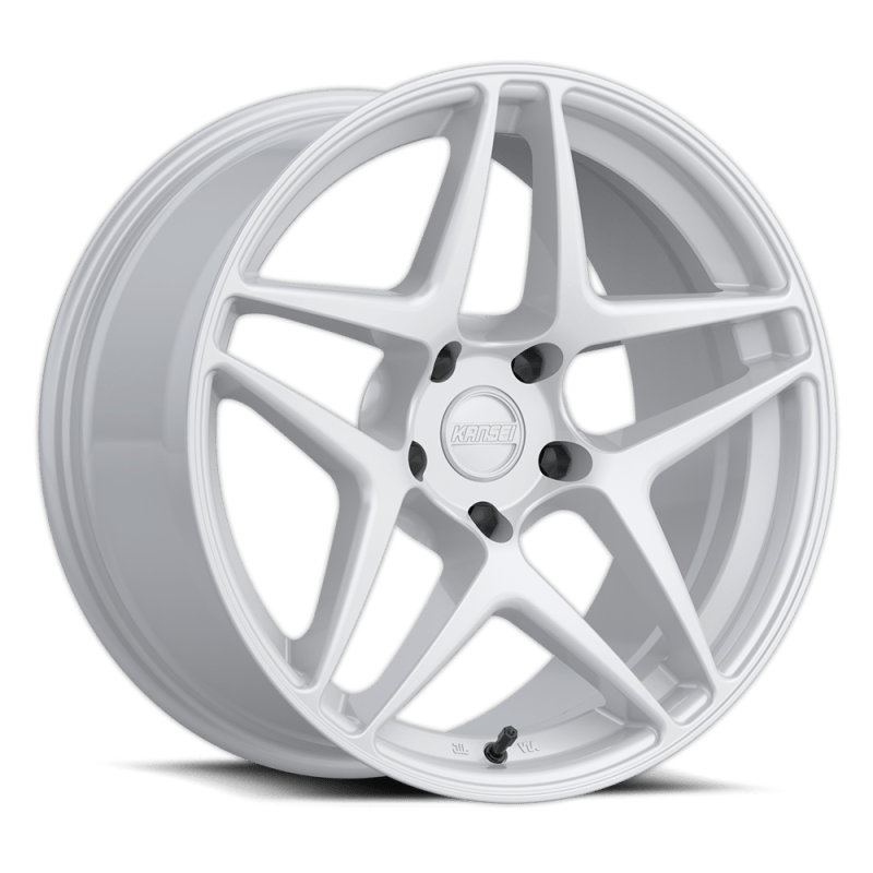 Kansei K15W Astro 18x9in / 5x114.3 BP / 22mm Offset / 73.1mm Bore - Gloss White Wheel - JDMuscleSPK590974
