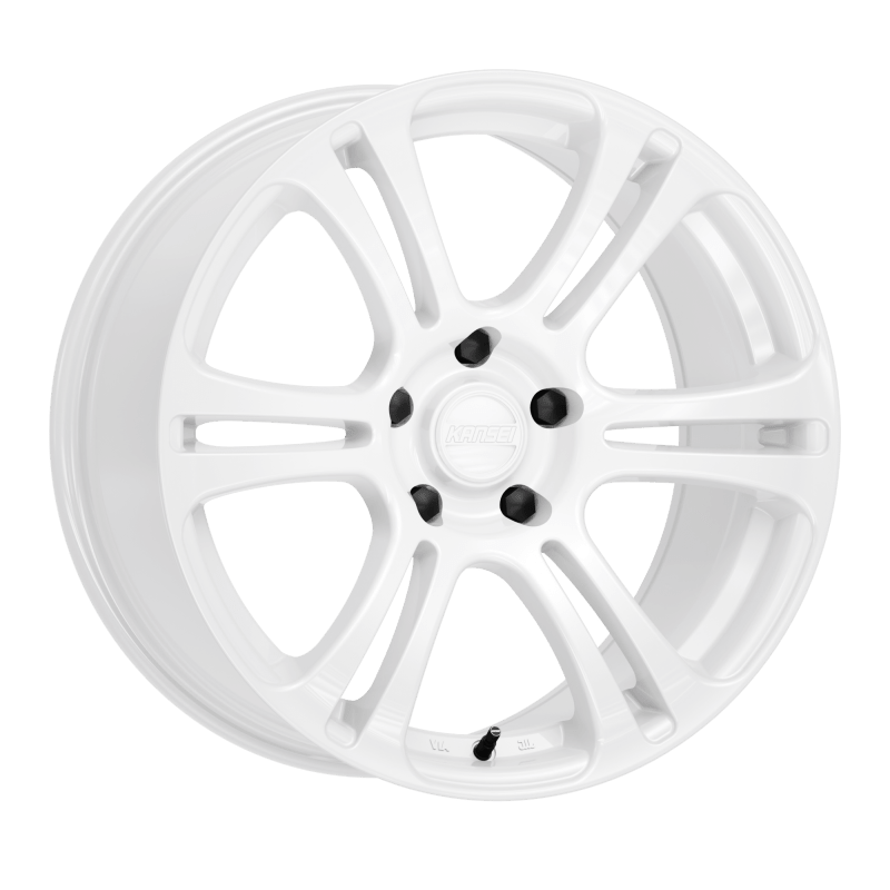 Kansei K16W Neo 18x9.5in / 5x114.3 BP / 22mm Offset / 73.1mm Bore - Gloss White Wheel - JDMuscleSPK591010