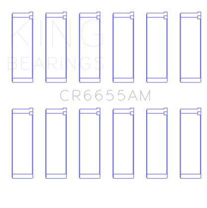 King Mazda JE39 (Size STD) Connecting Rod Bearings Set (6 Pairs) - JDMuscleNon - CategorizedkingCR6655AM