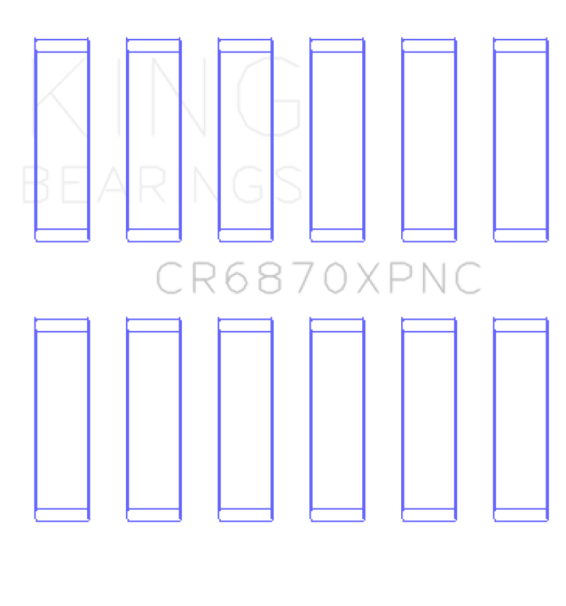 King Nissan VR38DETT (Size .025) pMaxKote Performance Con Rod Bearing Set - JDMuscleNon - CategorizedkingCR6870XPNC0.25