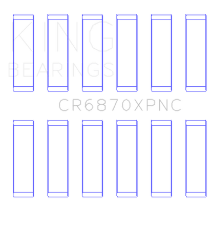 King Nissan VR38DETT (Size .025) pMaxKote Performance Con Rod Bearing Set - JDMuscleNon - CategorizedkingCR6870XPNC0.25