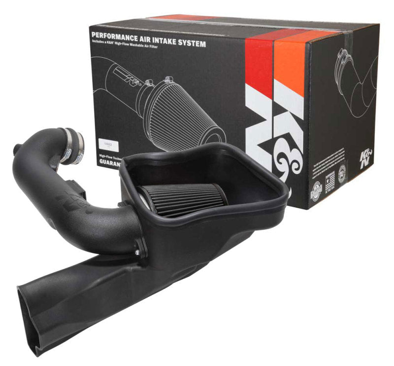 K&N 18 - 23 Ford Mustang GT 5.0L V8 F/I Dryflow Performance Air Intake System - JDMuscleShop the look 2knn30-2605
