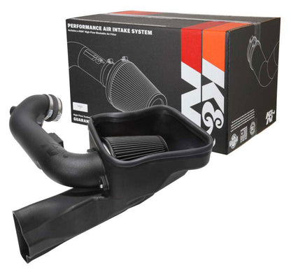 K&N 18 - 23 Ford Mustang GT 5.0L V8 F/I Dryflow Performance Air Intake System - JDMuscleShop the look 2knn30-2605