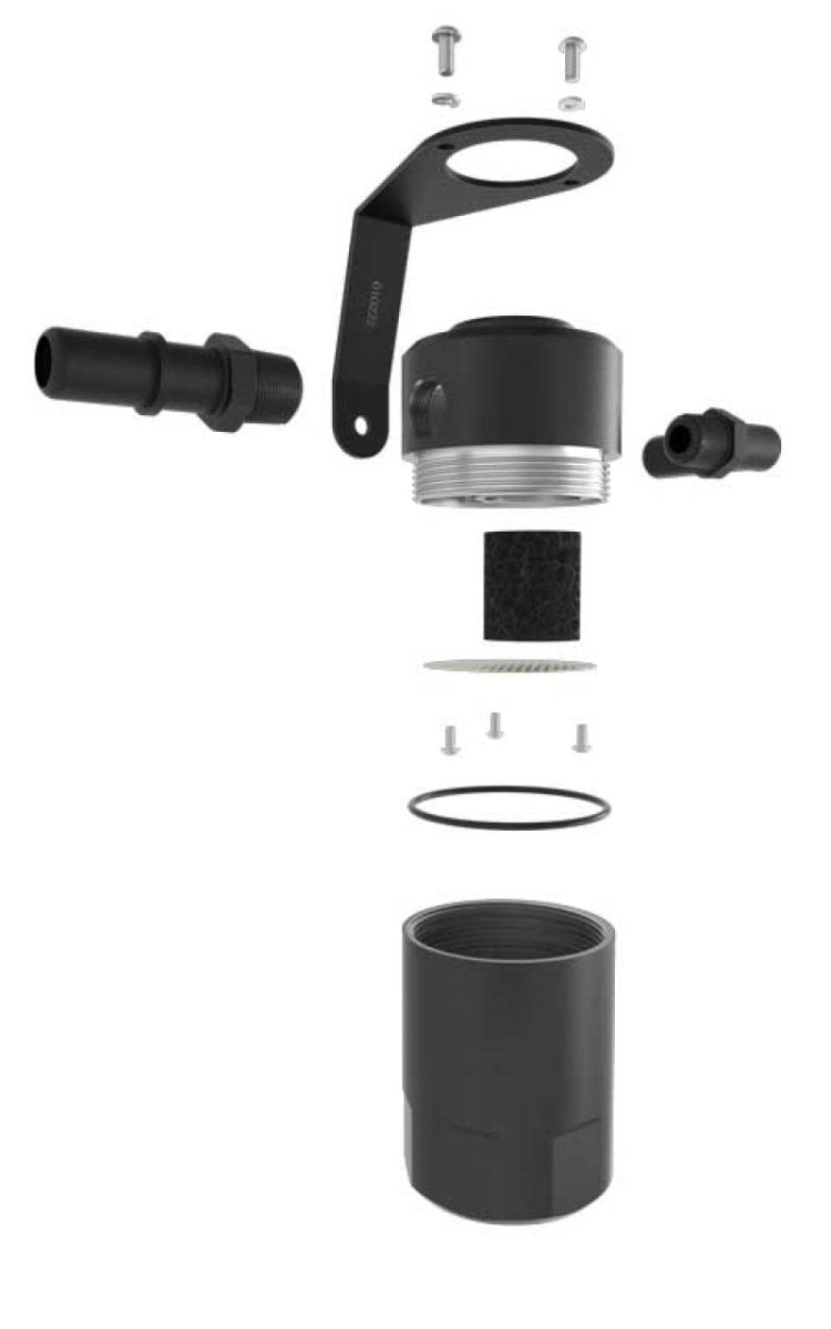 K&N 18 - 23 Ford Mustang GT 5.0L V8 | Gas Catch Can Oil Separator - JDMuscleShop the look 2knn81-0802