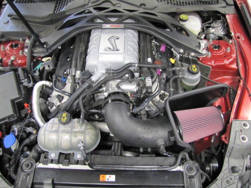 K&N 20 - 21 Ford Mustang GT500 5.2L V8 Aircharger Performance Intake - JDMuscleShop the look 2knn63-2515