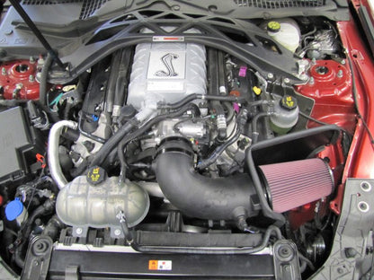 K&N 20 - 21 Ford Mustang GT500 5.2L V8 Aircharger Performance Intake - JDMuscleShop the look 2knn63-2515