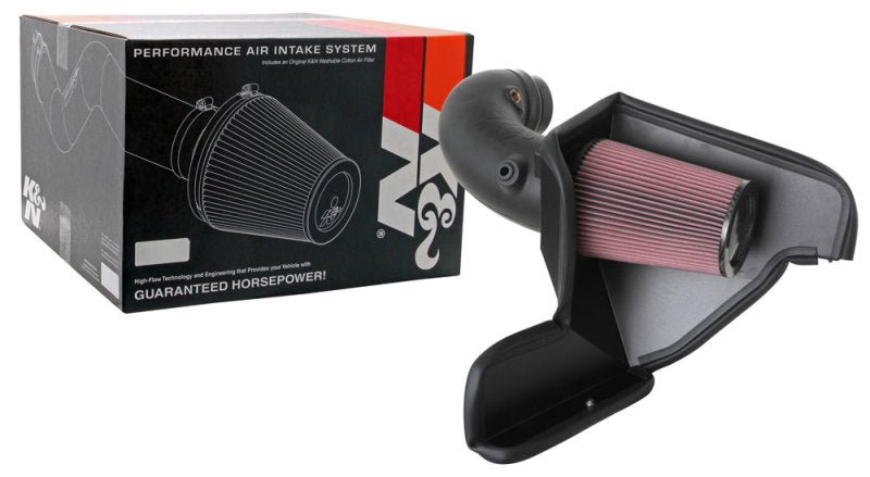 K&N 20 - 21 Ford Mustang GT500 5.2L V8 Aircharger Performance Intake - JDMuscleShop the look 2knn63-2515